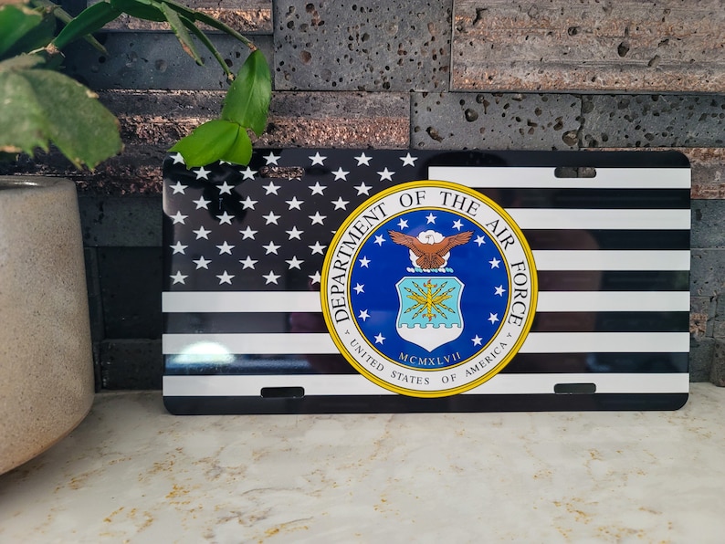 License Plate Custom Sublimated military License Plate veteran License
