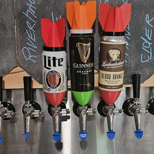 Custom 3D Printed Beer Tap Handles - Made from Your Favorite Beer Can!