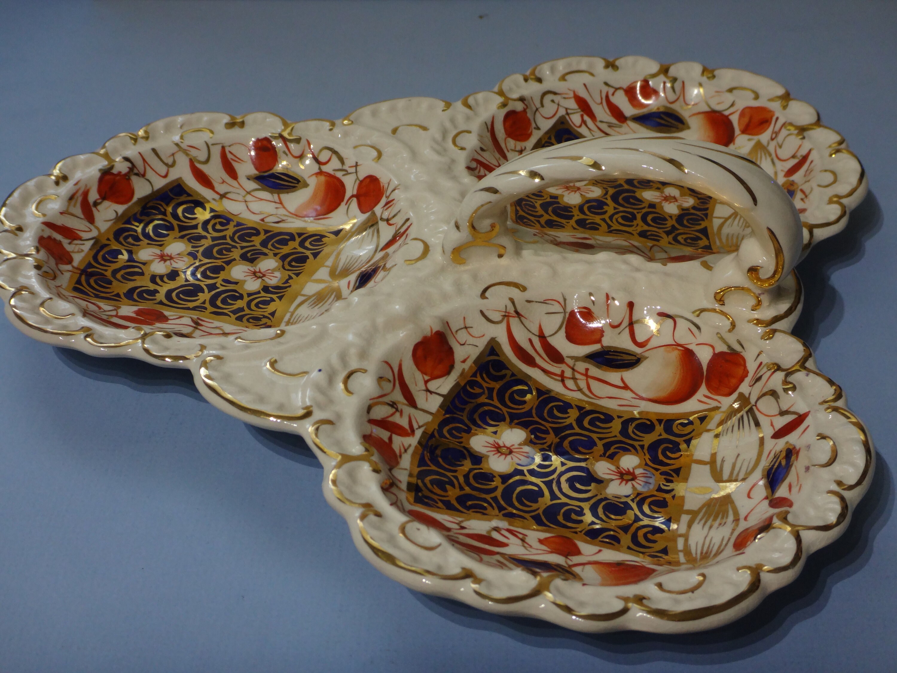 ヴィンテージ ゴーディ ワイッシュ ハンドル付き分割サーバー