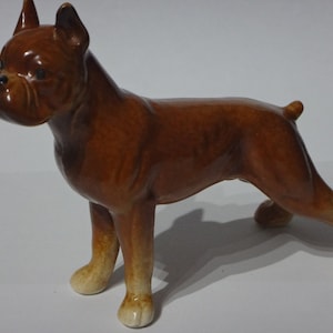 Goebel West Germany Standing Brown Boxer Dog Figurine - #CH 576