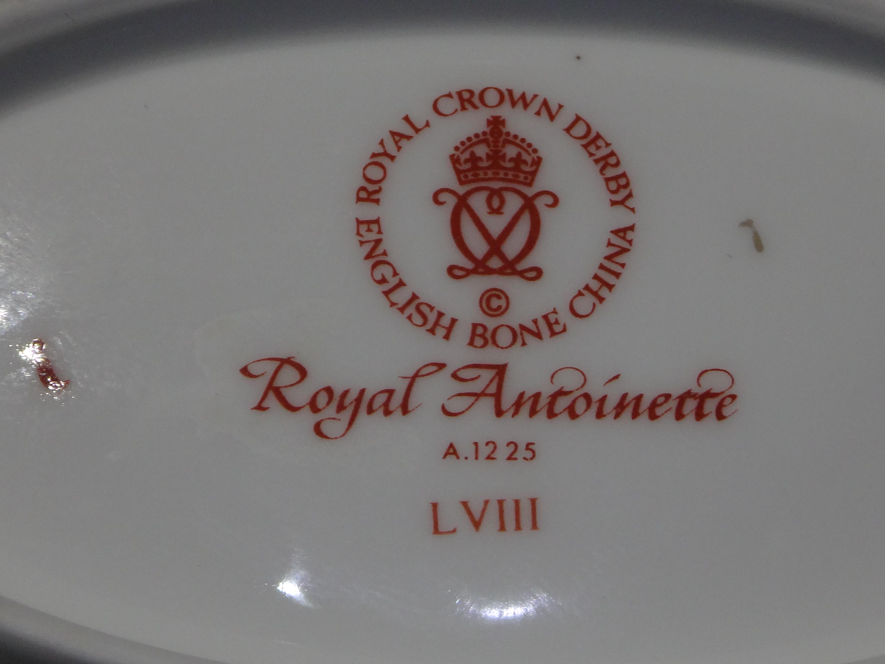 Royal Crown Derby, Royal Antoinette, Trinket Dish and Pot Vase