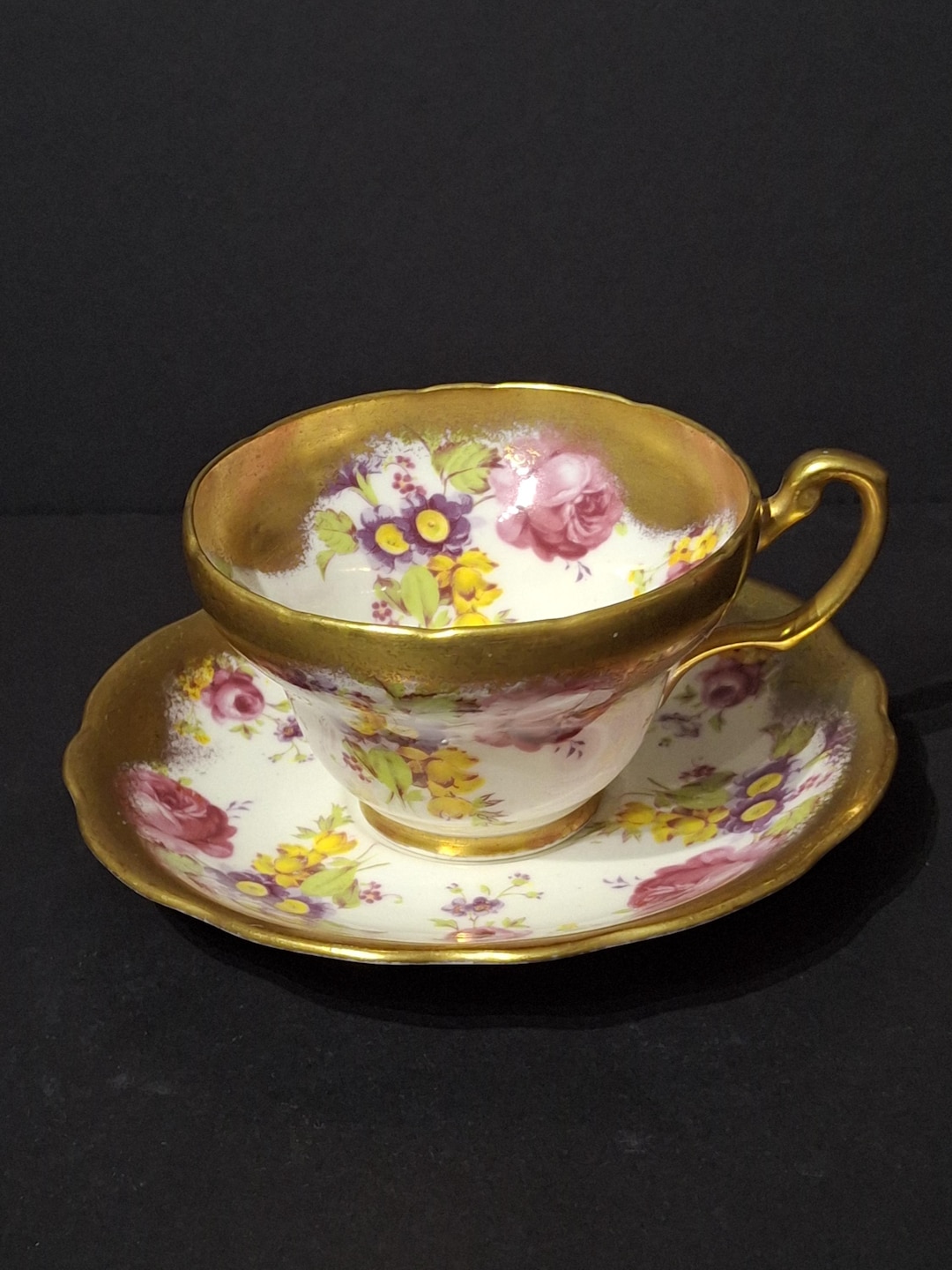 FOLEY Bone China Teacup and Saucer Set - Pattern V2726, 1930s. - Etsy