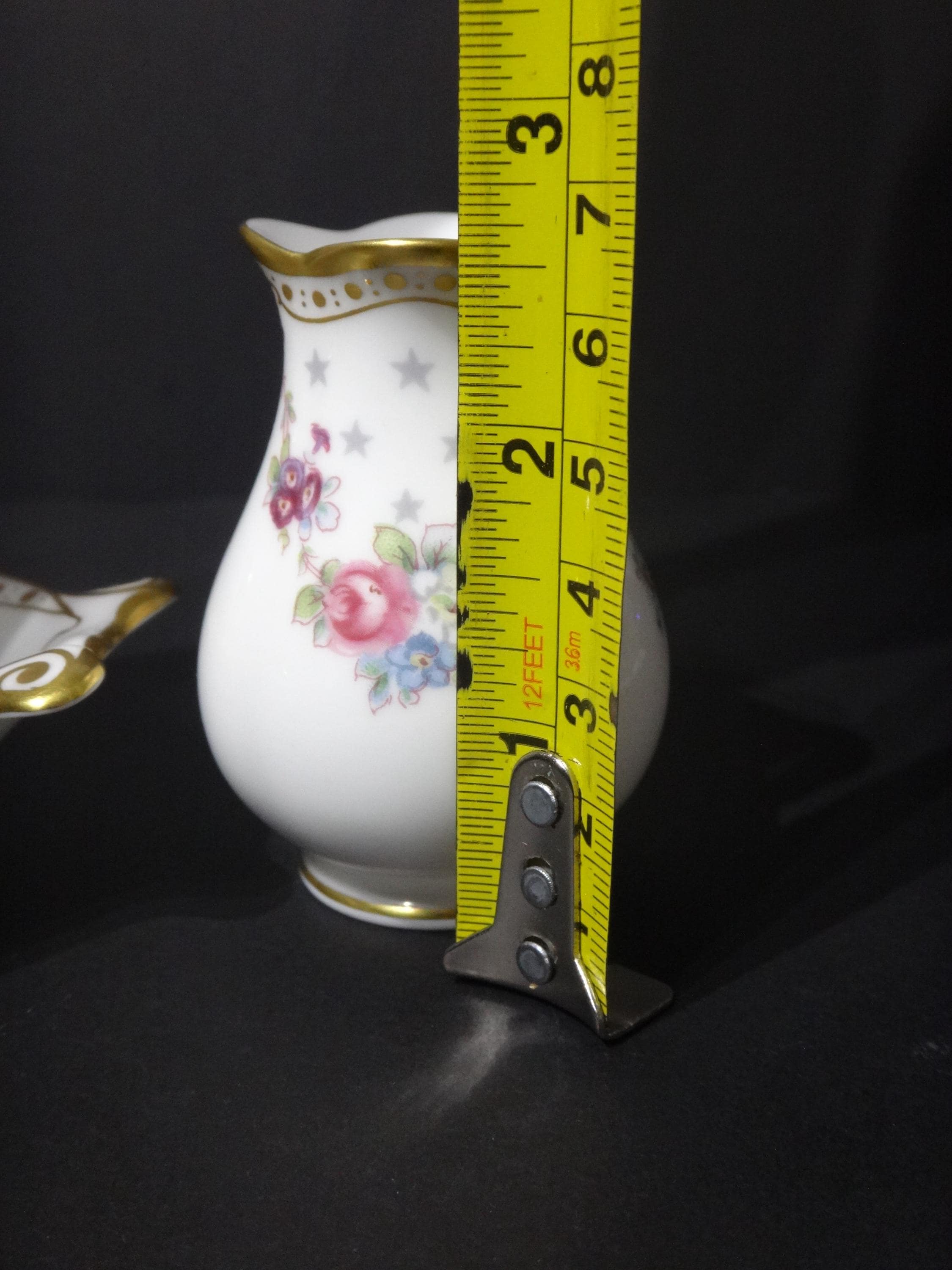 Royal Crown Derby, Royal Antoinette, Trinket Dish and Pot Vase