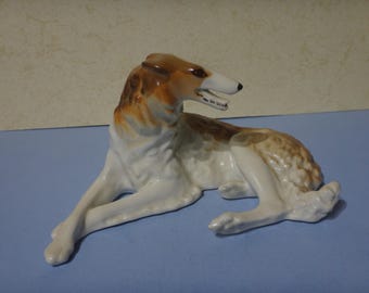 磁器製のボルゾイ犬の置物2体（2） - Etsy 日本