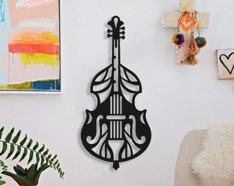 Cello Mandala Wood Wall Art, Geometric Violin Pattern Wall Decor, Minimalist Cello Sign Wooden Hanging, Gift for Musicians