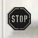 Stop Sign Wood Wall Art, Geometric Traffic Sign Wall Decor, 3D ...
