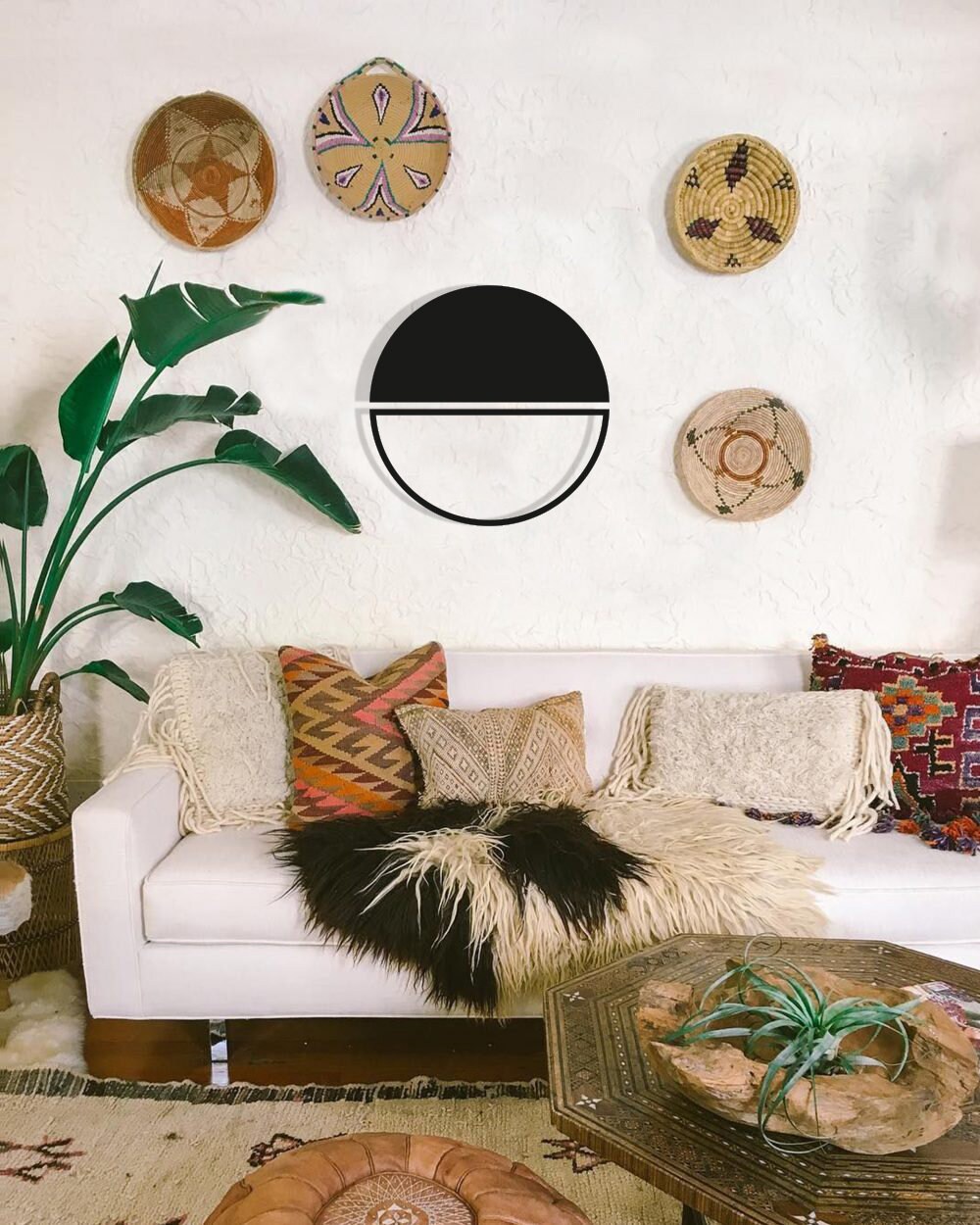Minimalist Half Circle Wood Wall Art Geometric Minimal Circle Etsy UK