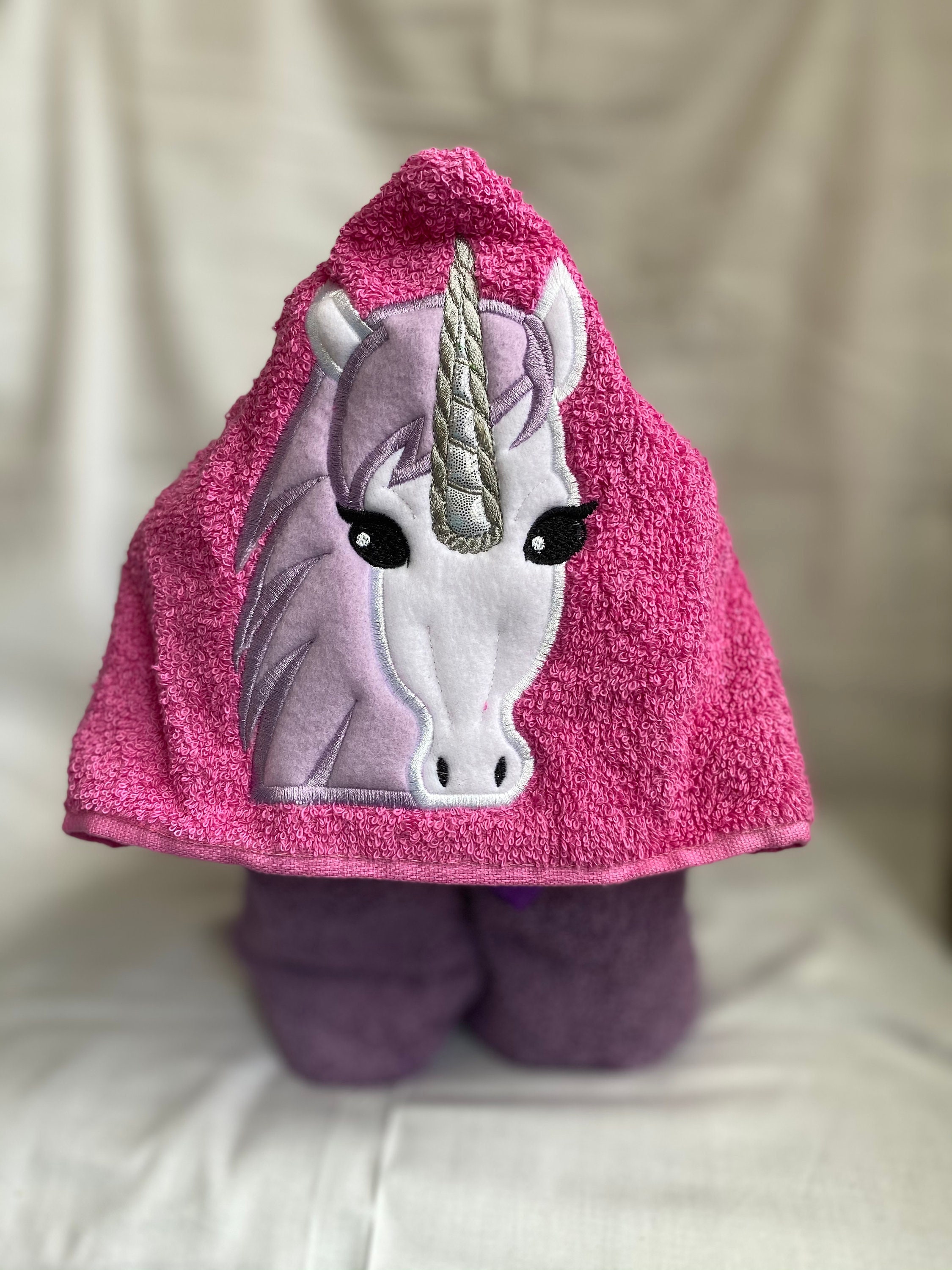 Unicorn Hooded Towel Etsy