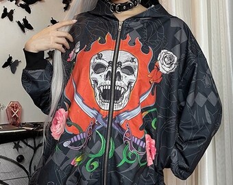 Punk Grunge Oversized Hoodie