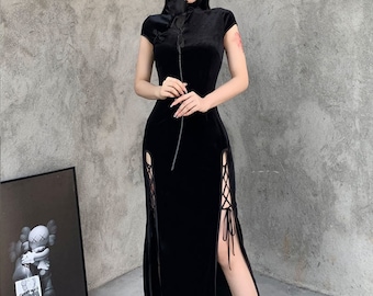 slit leg dress