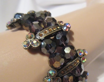 Women's Crystal and Beaded Bracelet