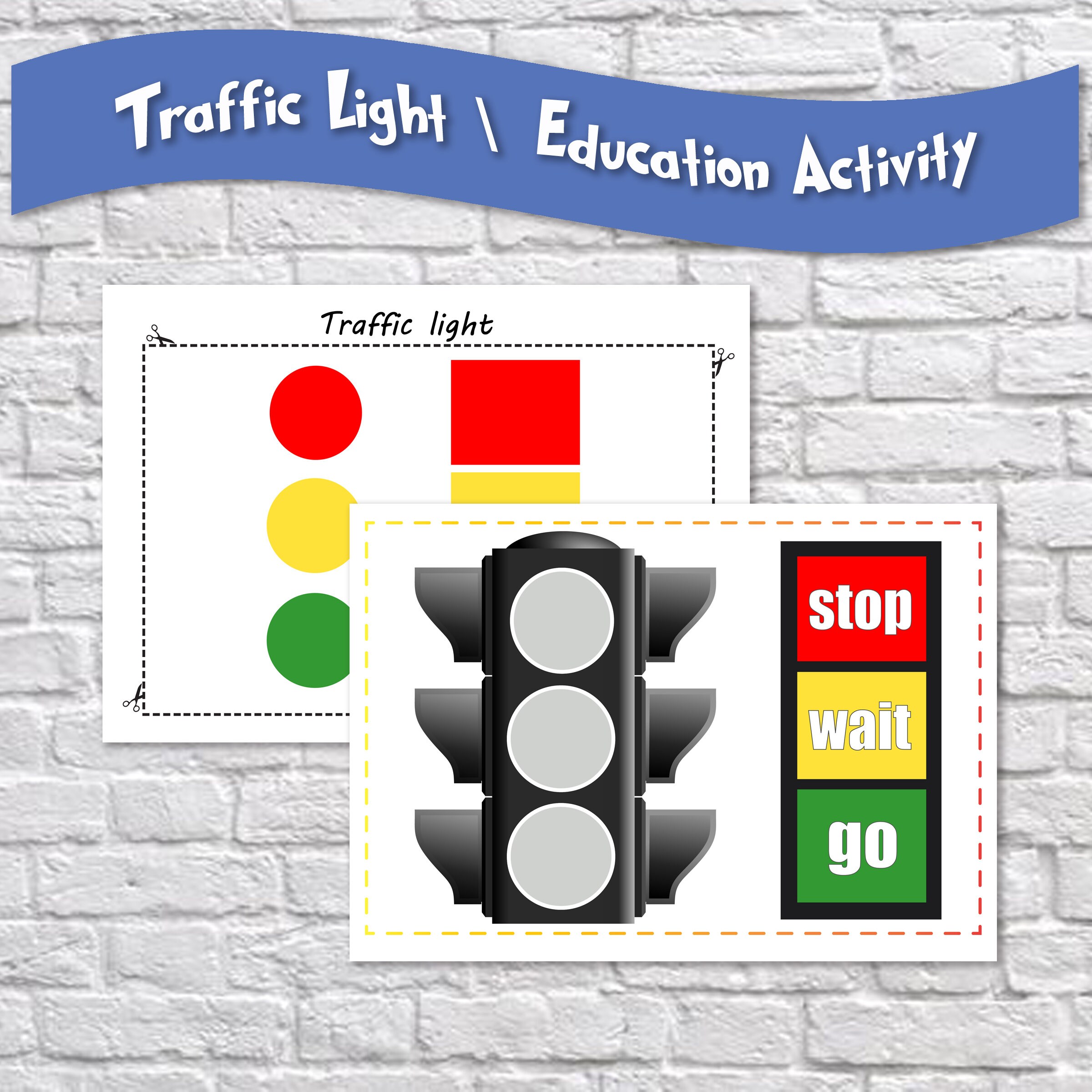 Traffic Light Learning Toddler Behavior Chart Traffic Light Etsy
