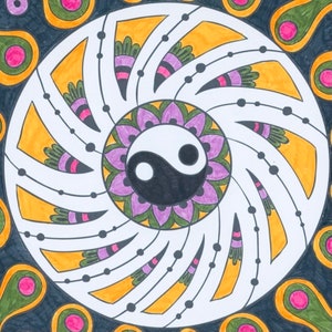 Yin Yang Mandala - Digital