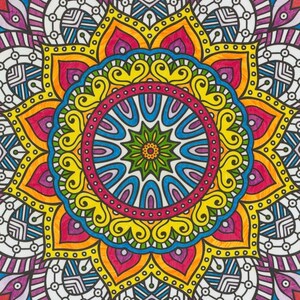 Sunflower Mandala - Digital