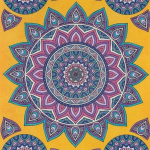 Indigo Mandala - Digital
