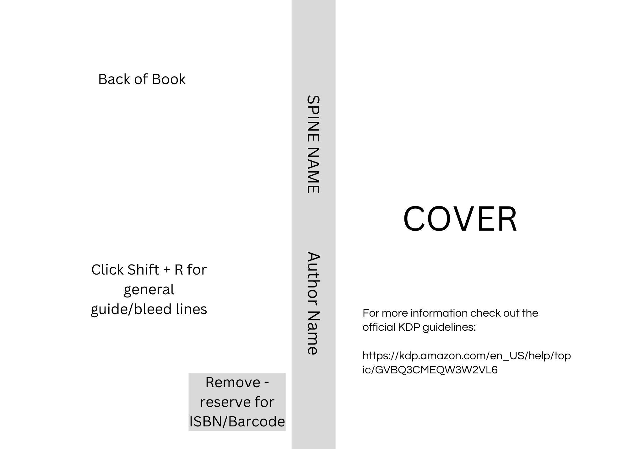 9 X 6 Book Cover Template KDP - Etsy