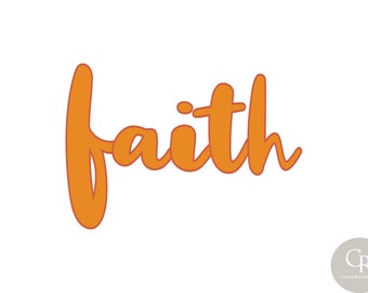 Faith Gold Sublimation Design