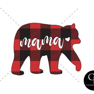 Mama Bear PNG Sublimation Digital File