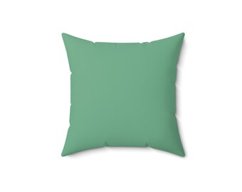 Sage Green Pillow Spun Polyester Square Pillow