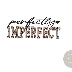Perfectly Imperfect Leopard and Black Sublimation Design