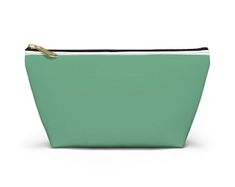 Sage Green Accessory Pouch w T-bottom