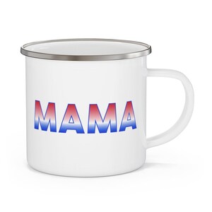 Red/White/Blue Mug Ombre Enamel Camping Mug
