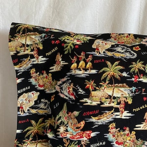 Nostalgic Island Life Pillowcase Various Colors | Handmade | 100% Cotton