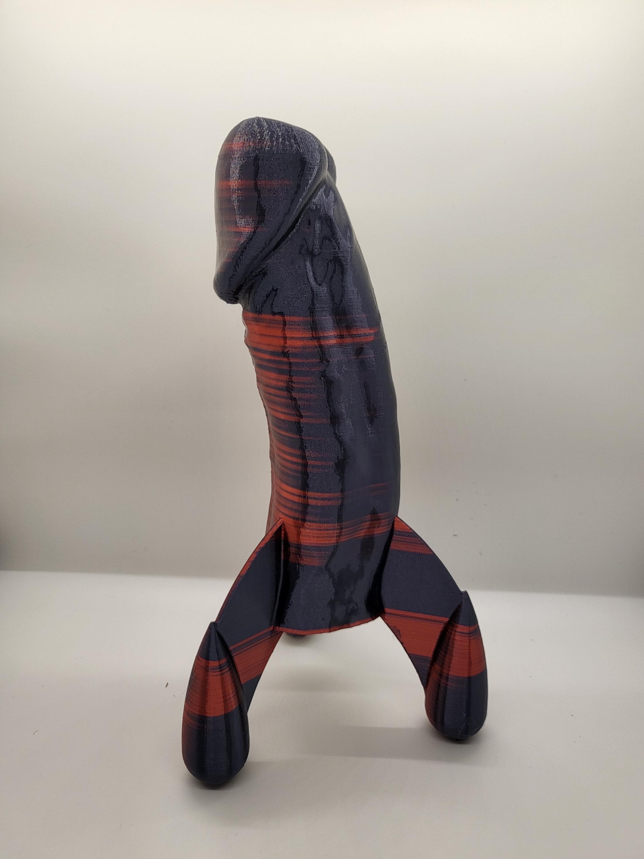 10 Inch 3d Printed Mushroom Head Rocket,, Dick, Cock, Penis Sculpture