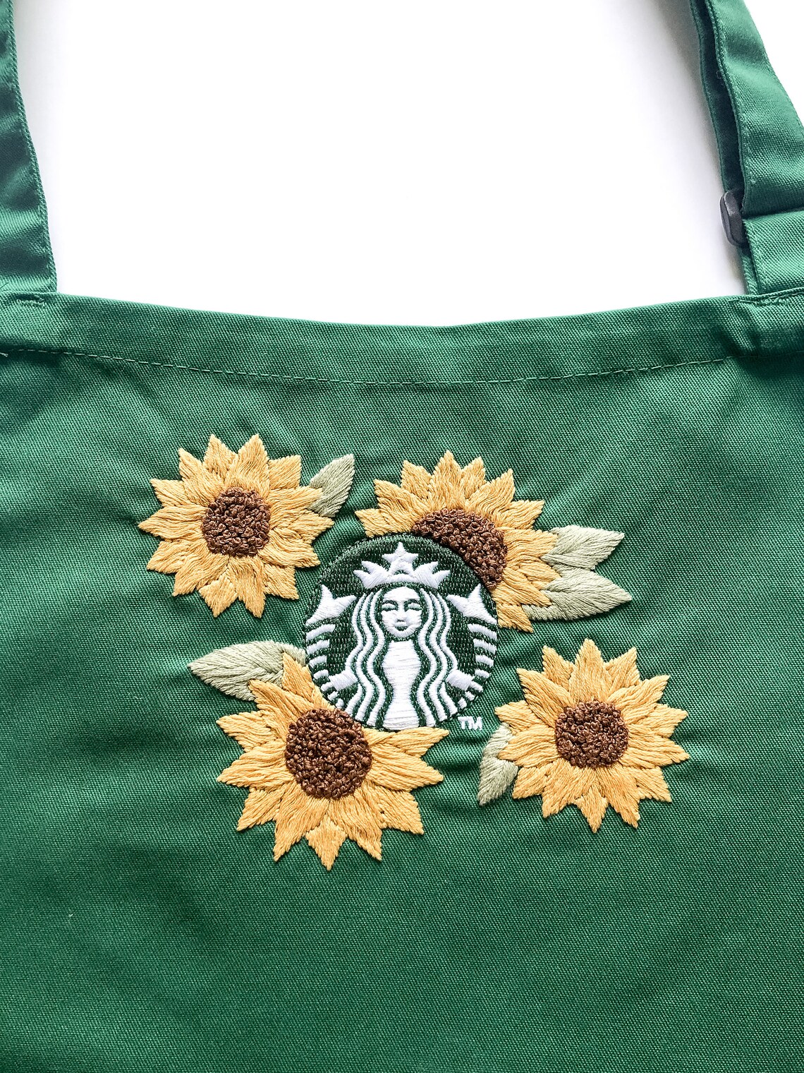 Custom Starbucks Embroidered Apron Hand Embroidered Etsy