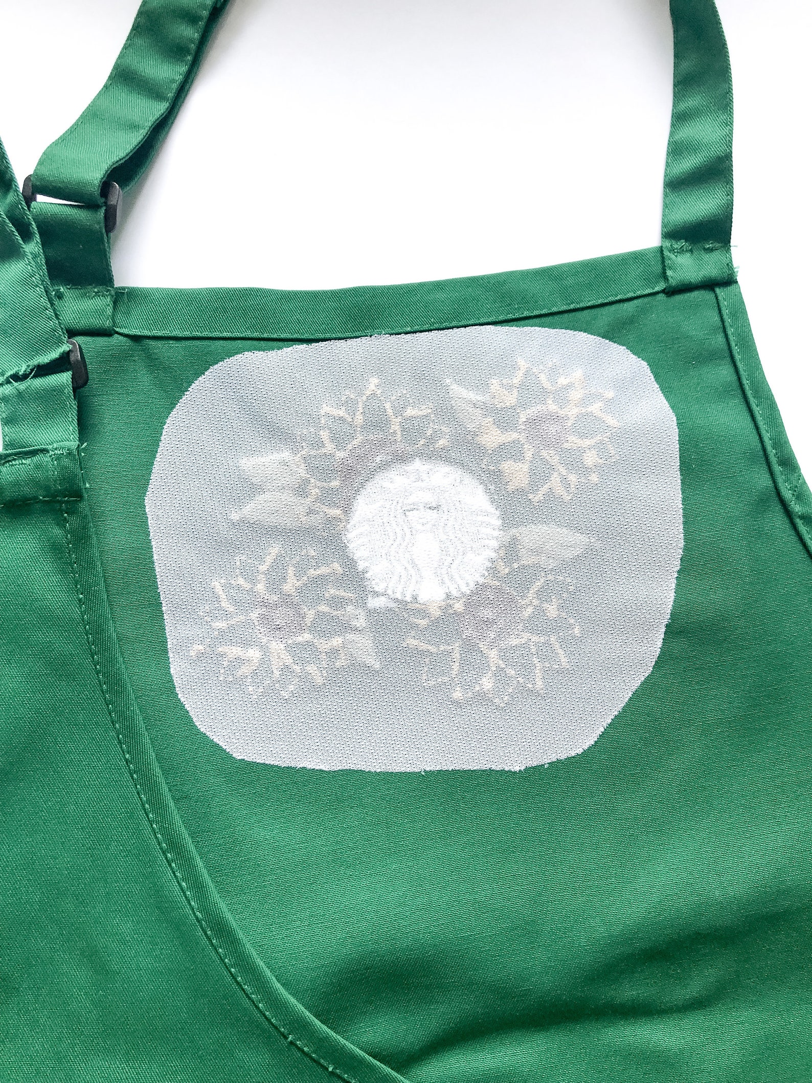 Custom Starbucks Embroidered Apron Hand Embroidered Etsy