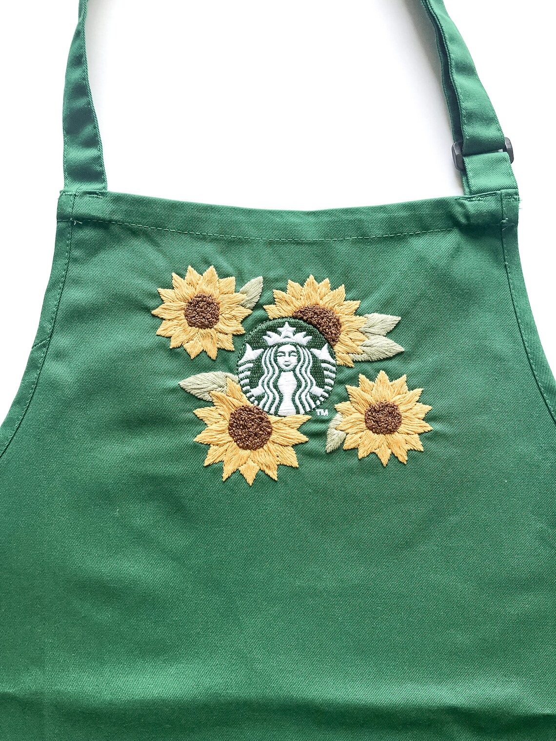 Custom Starbucks Embroidered Apron Hand Embroidered Etsy
