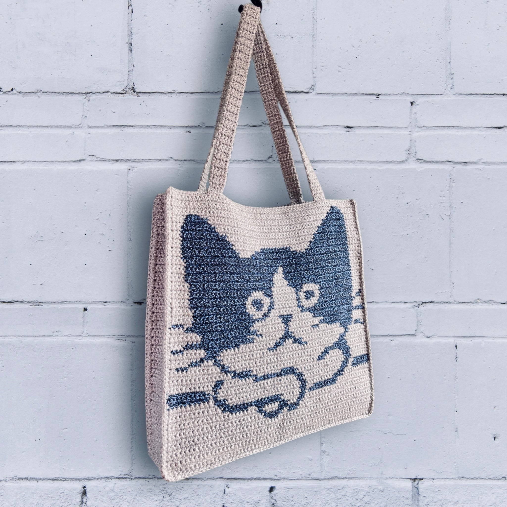 Crochet Bag Pattern Crochet Tote Bag Crochet Cat Bag Etsy