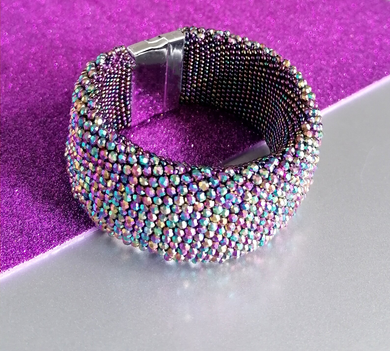 Bead Crochet Bracelet Pattern With Video Process PDF Pattern Etsy