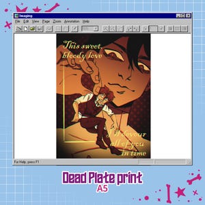 Dead Plattendruck - Vince, Rody - Rody Lamoree - Vincent Charbonneau - a5 Druck - Indie-Spiel - Poster