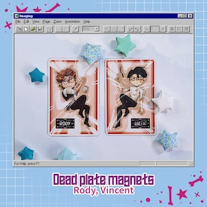 Dead Plate Vince and Rody magnet - Rody Lamoree - Vincent Charbonneau - indie game - kitchen decor