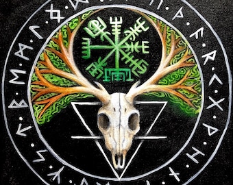 Deer Skull Futhark - Original