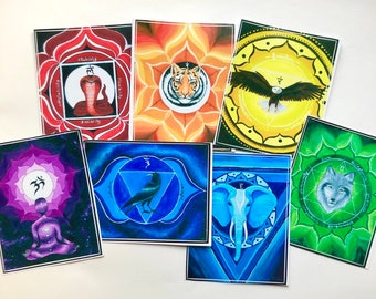 Seven Chakras Sticker Pack