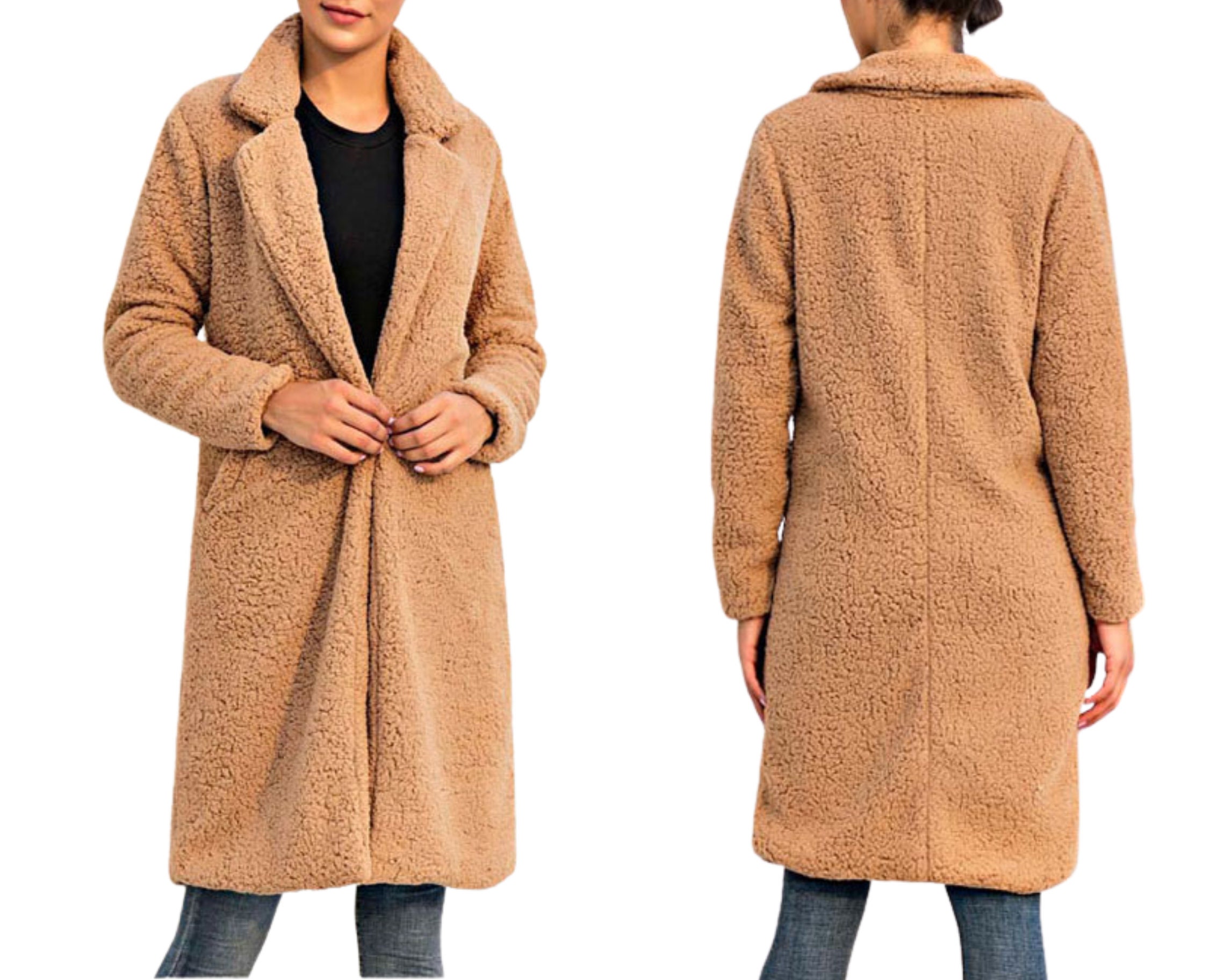 echtfell jacke damen lang