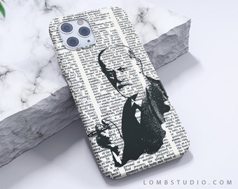 Sigmund Freud iPhone Case. Cool Freud Cover for iPhone. Psychology Art. Freud Psychoanalysis iPhone. Psychologist Gift. Psychological Case
