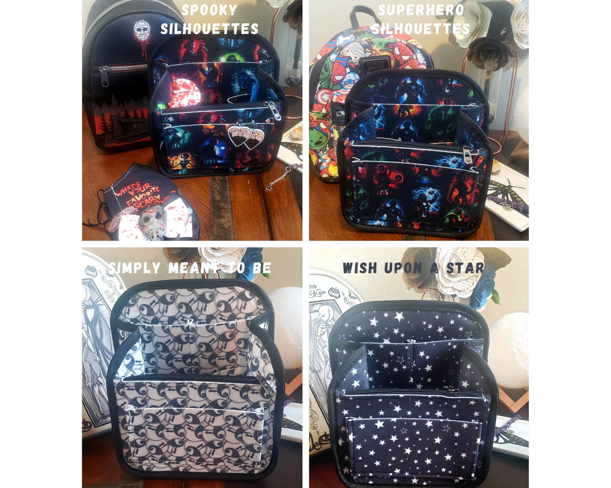 KESYOO 3 pcs backpack liner organizer insert for rucksack handbag organizer  mini backpack organizer travel storage bag organizer bags for travel mini