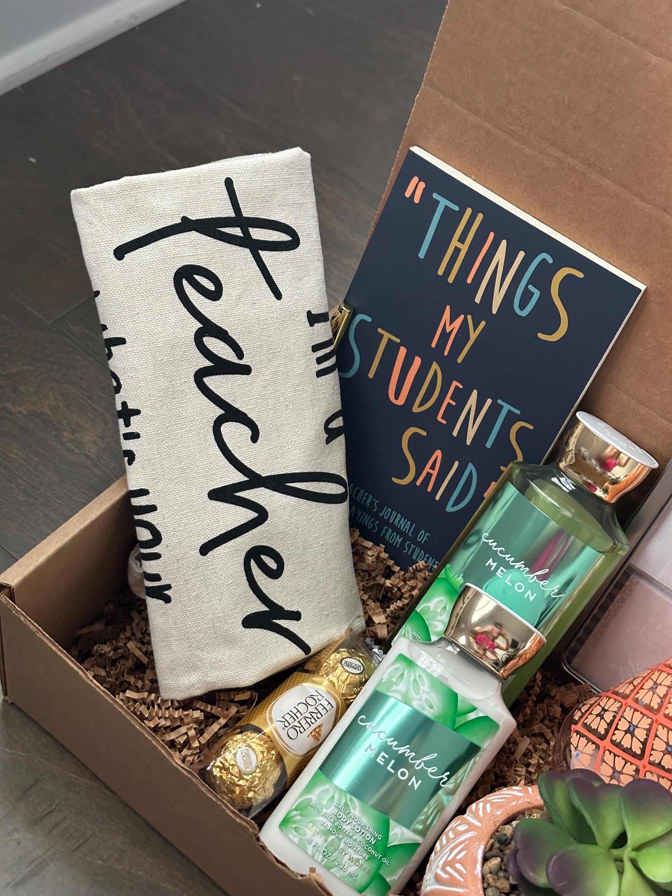 Teacher Appreciation Gift, Thank You Gift Basket for Teacher, Beginning ...