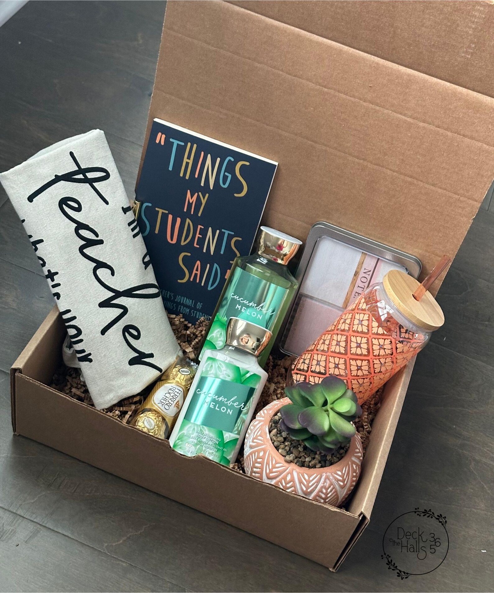Teacher Appreciation Gift, Thank You Gift Basket for Teacher, Beginning ...