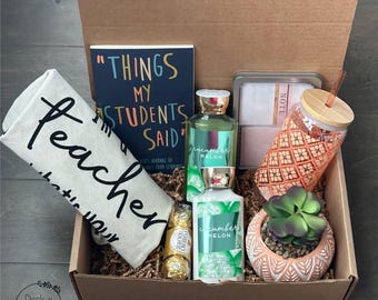 Geschenk für Lehrer, Dankeschön-Geschenkkorb für Lehrer, Geschenke zu Beginn des Jahres, Lieblingslehrer-Geschenkbox, Klassenzimmer, Lehrer