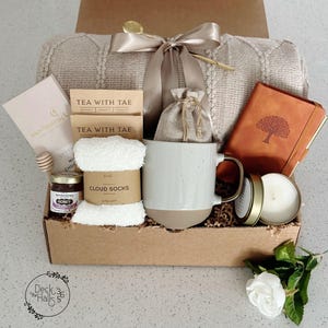 Sympathy Gift Box, Sending Hugs Care Package, Thinking of You, Bereavement Gift, Hygge Gift Box with Blanket, Comfort, Encouragement Gift