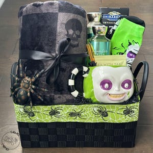 Beetlejuice Inspired Gift Basket, Halloween Gift, Warm and Cozy Fall Gift, Fall Gifts for Women, Hygge Gift Box, Care Package, Spooky Season