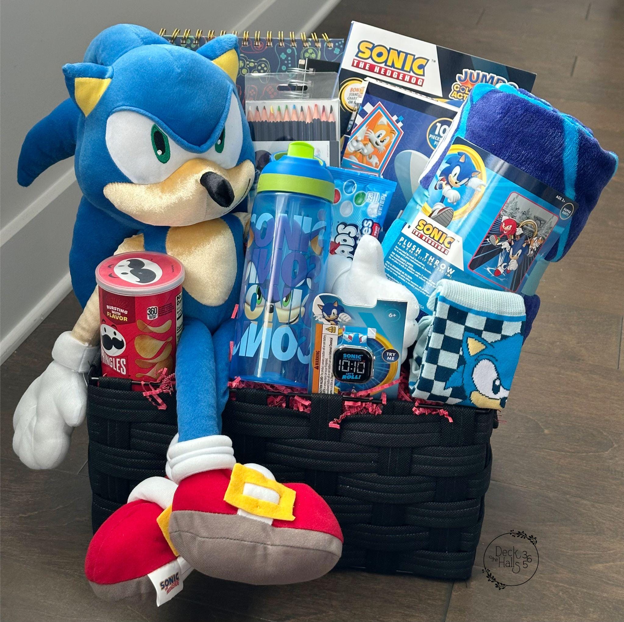 Large Sonic Inspired Gift Basket, Boy Birthday, Girl Birthday