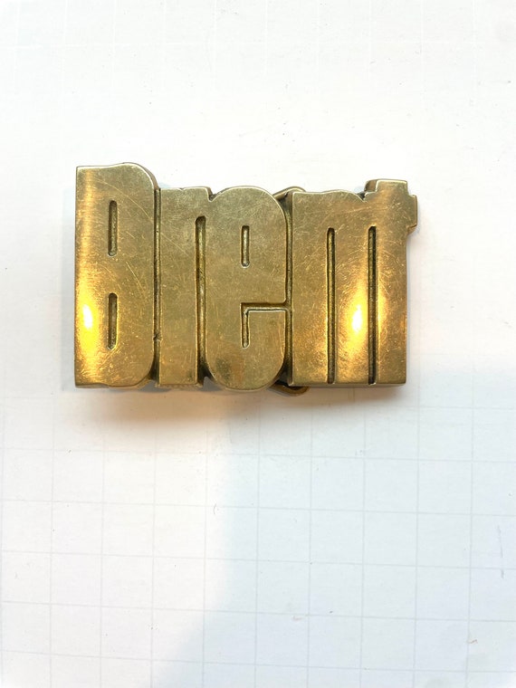 BRENT Vintage Brass Belt Buckle