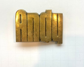 ANDY Vintage Brass Belt Buckle