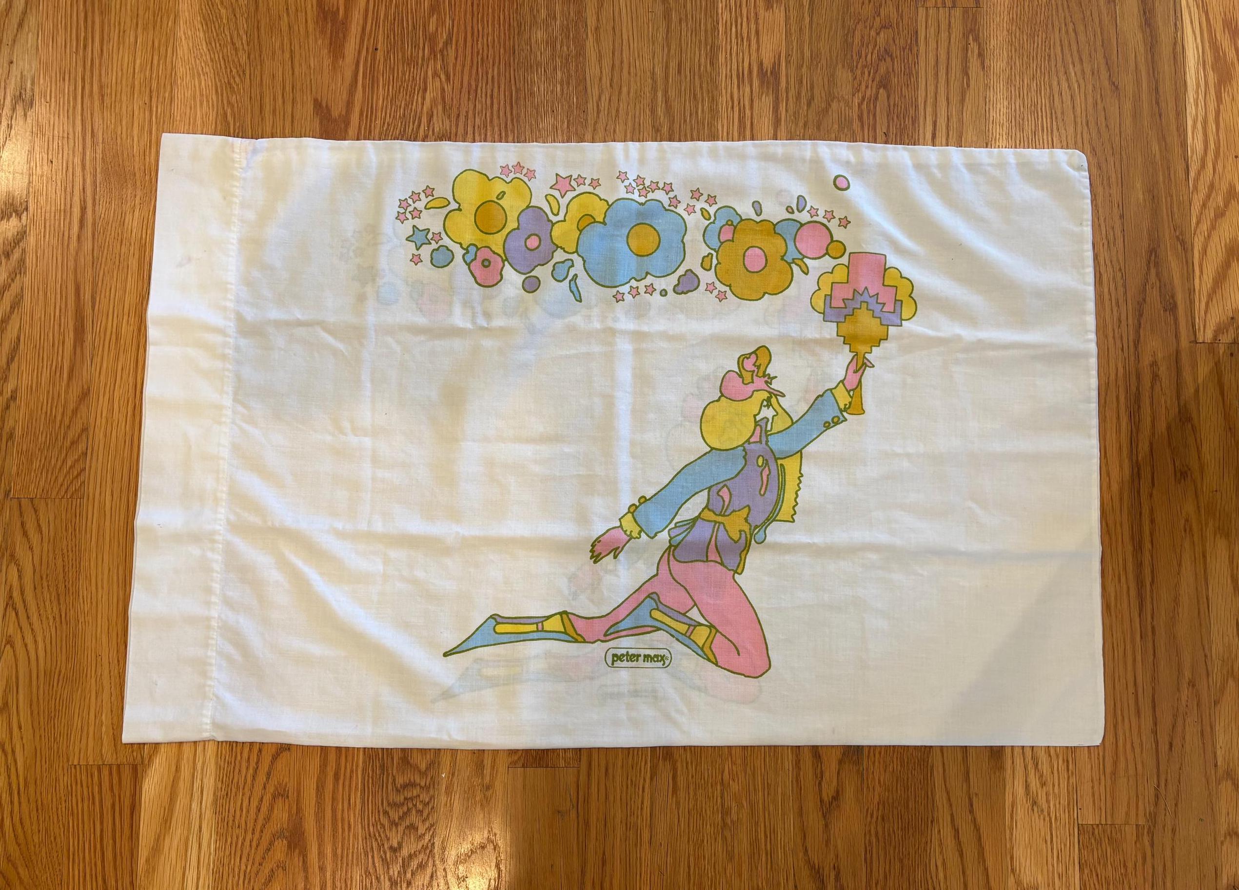 Peter Max Pillow - Etsy