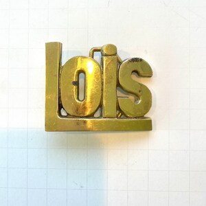 LOIS Vintage Brass Belt Buckle